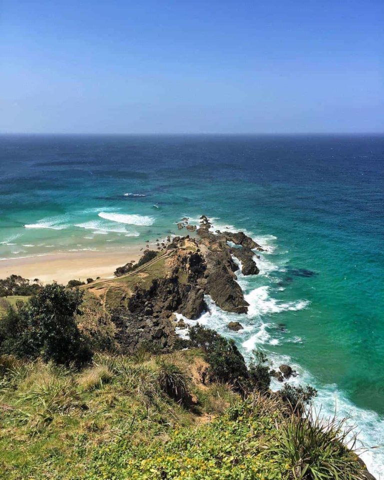 Byron Bay lighthouse looking towards northeast beaches