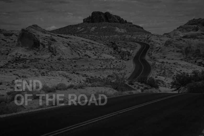 Desert Australia - end of the road
